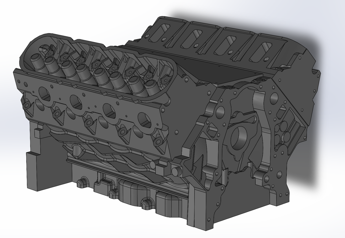LS3 Engine Block & Heads 3D Model - STEP & STL Files for 3D Printing and Digital Mockup