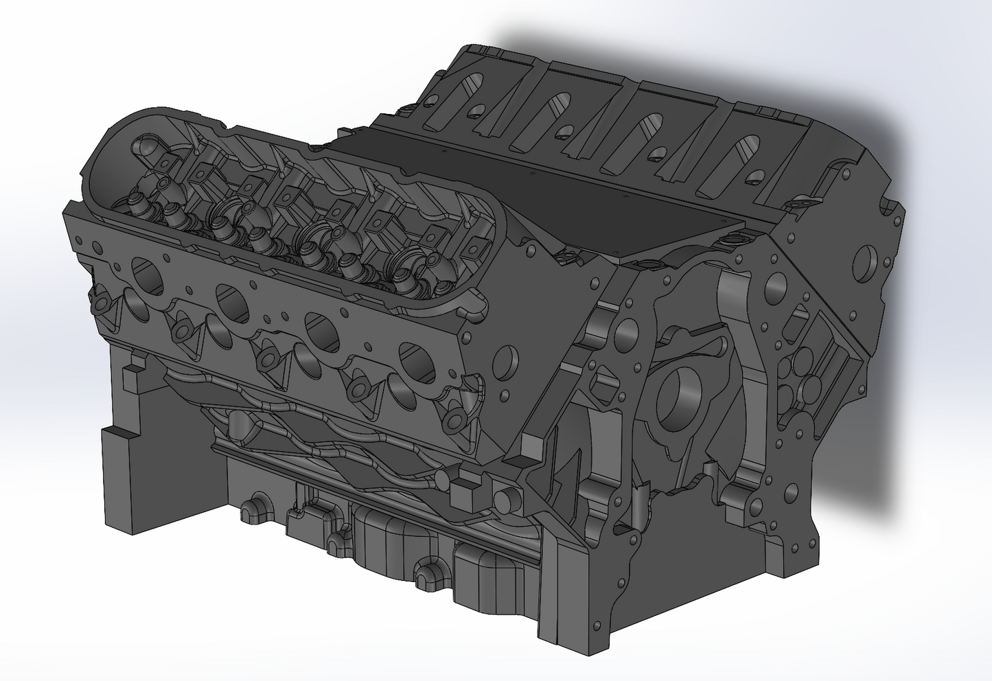 Cathedral Port Block & Heads 3D Model - STEP & STL Files for 3D Printing and Digital Mockup