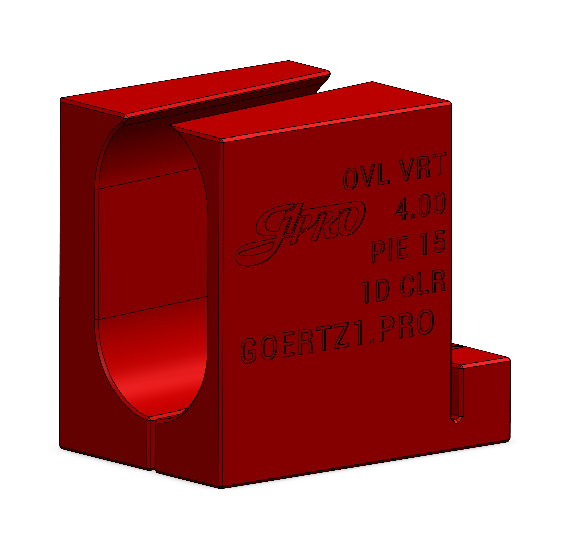 Pie15 Oval Cutting Fixtures 1D CLR - Digital STL Files