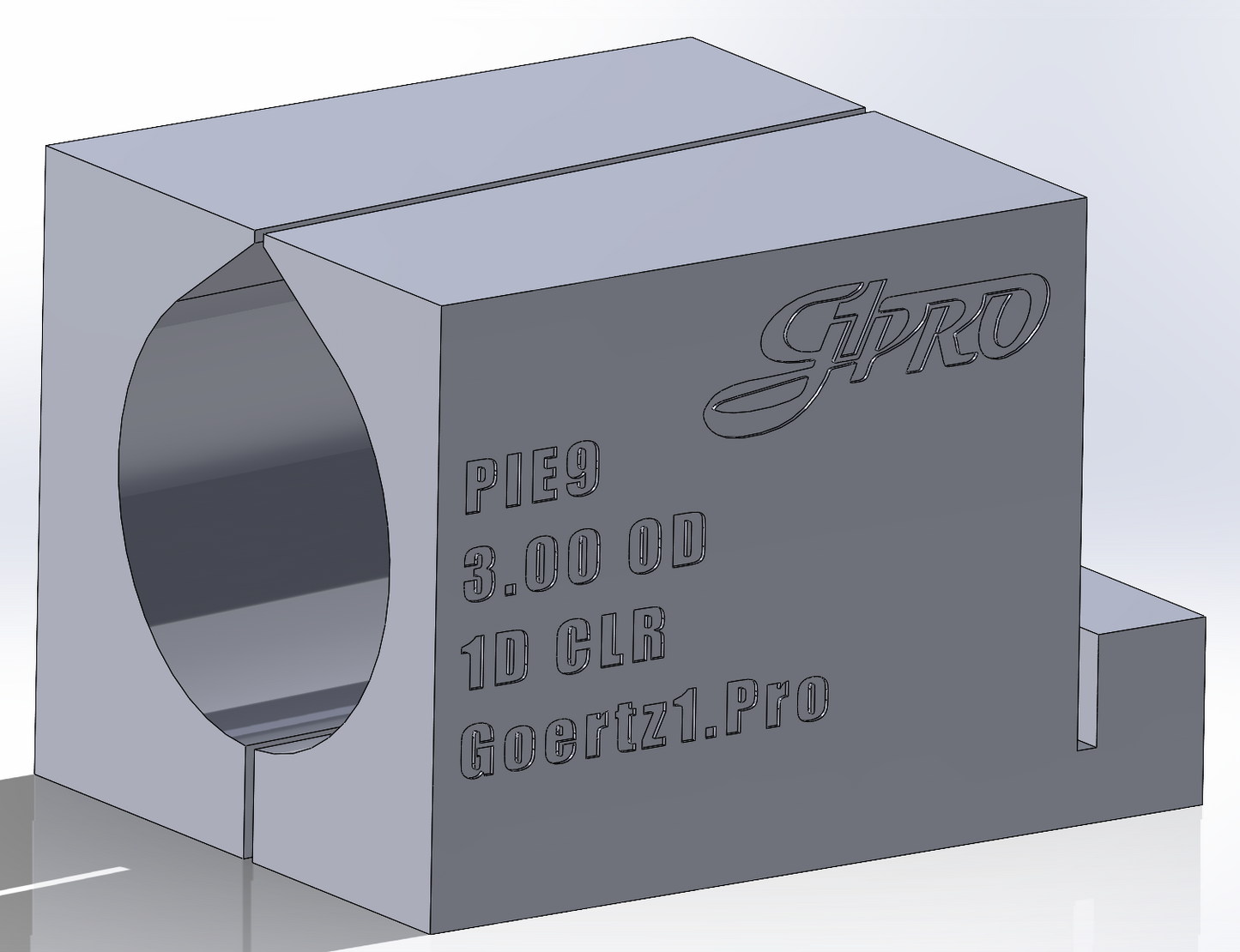 PIE15 Pie Cutting Fixtures 1D CLR - Ready-to-Use Printed Tools