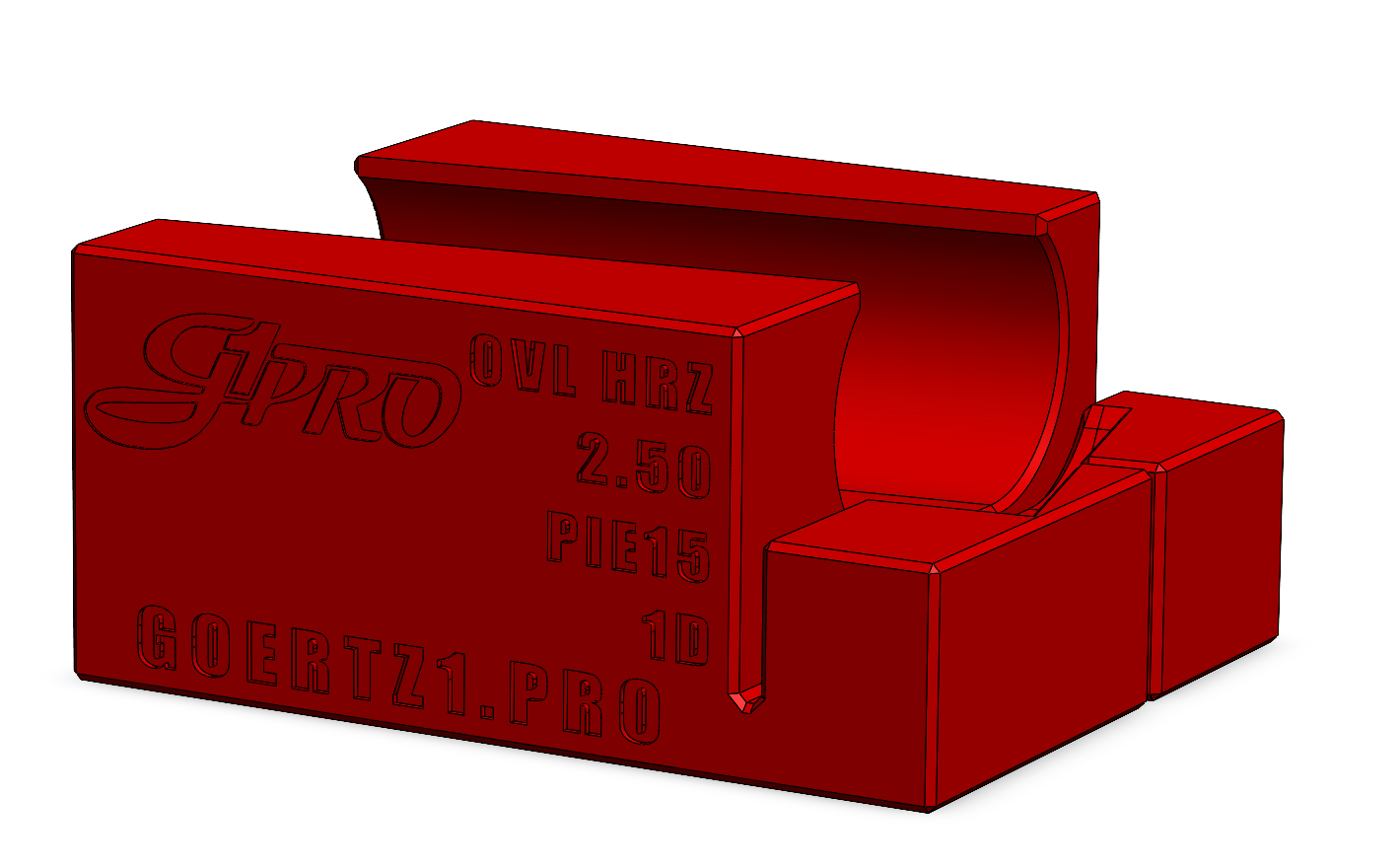Pie15 Oval Cutting Fixtures 1D CLR - Digital STL Files