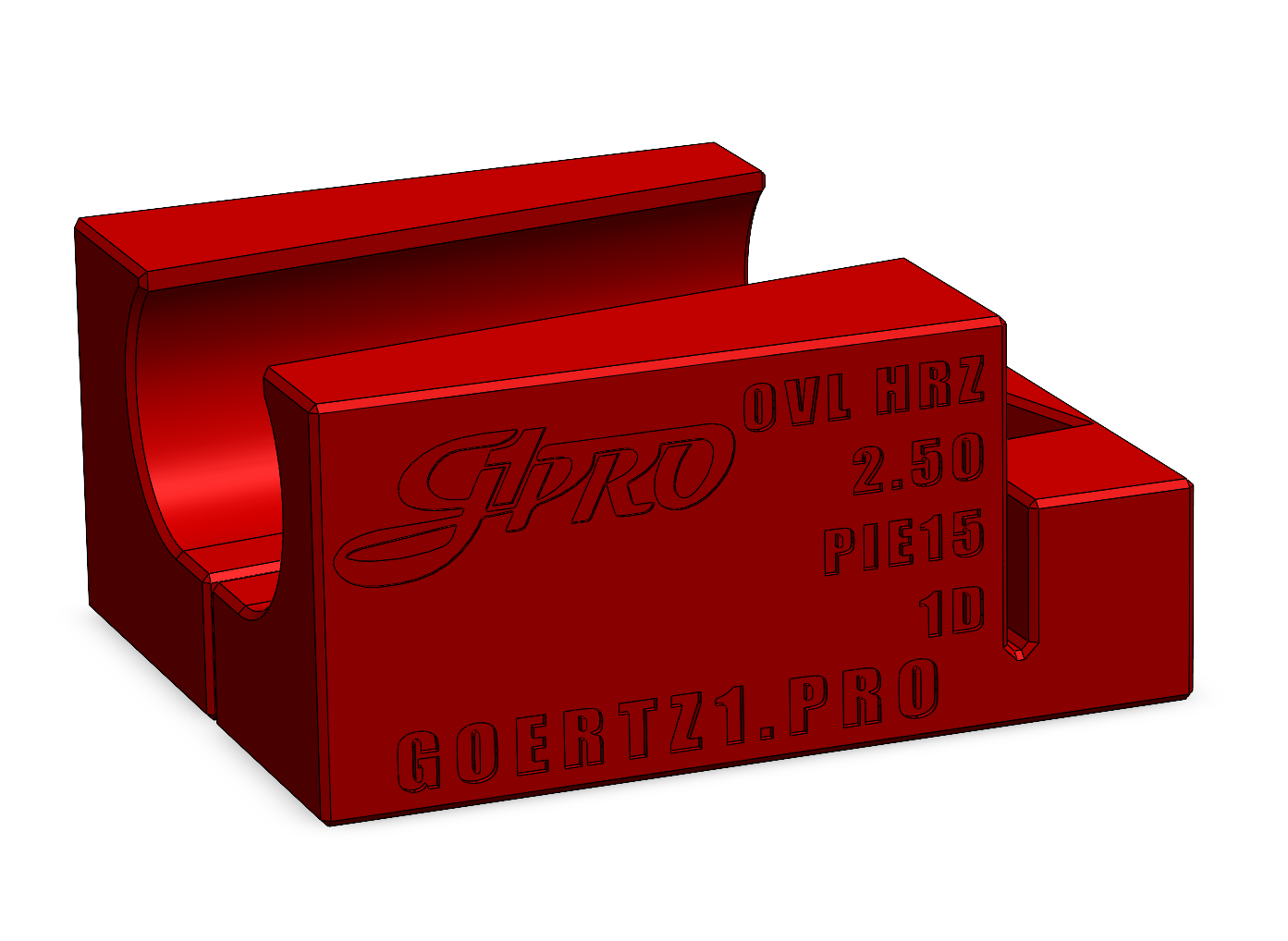 Pie15 Oval Cutting Fixtures 1D CLR - Digital STL Files