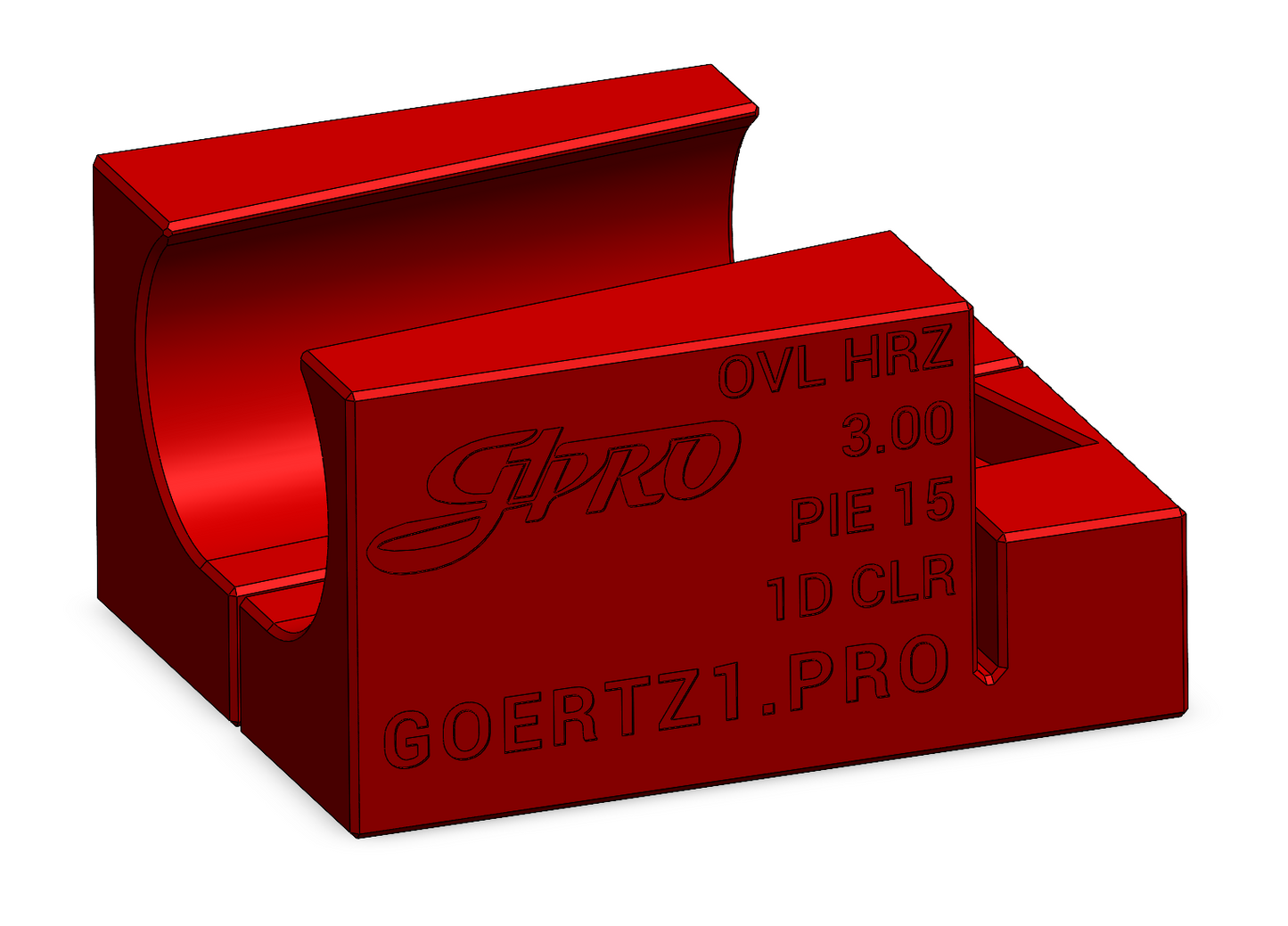 Pie15 Oval Cutting Fixtures 1D CLR - Digital STL Files