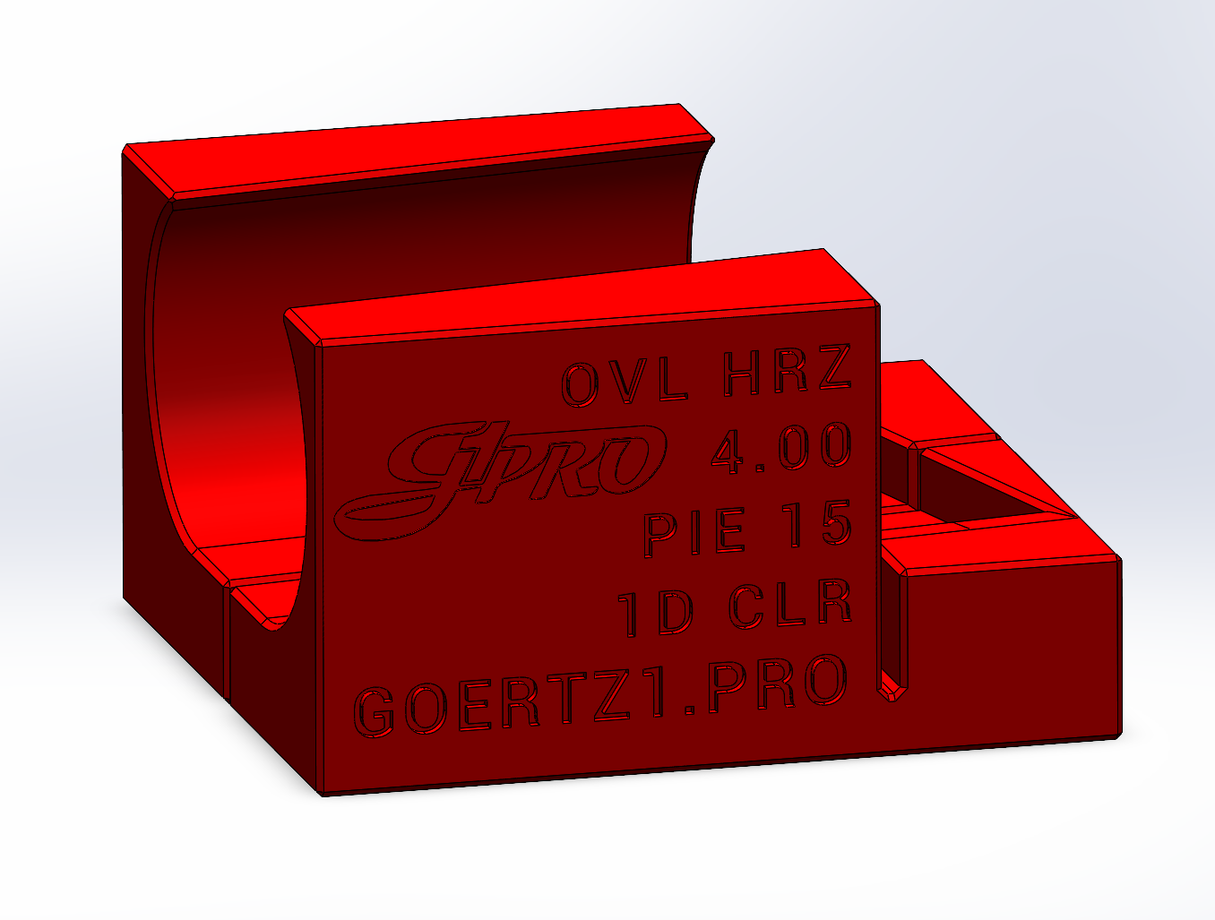Pie15 Oval Cutting Fixtures 1D CLR - Digital STL Files