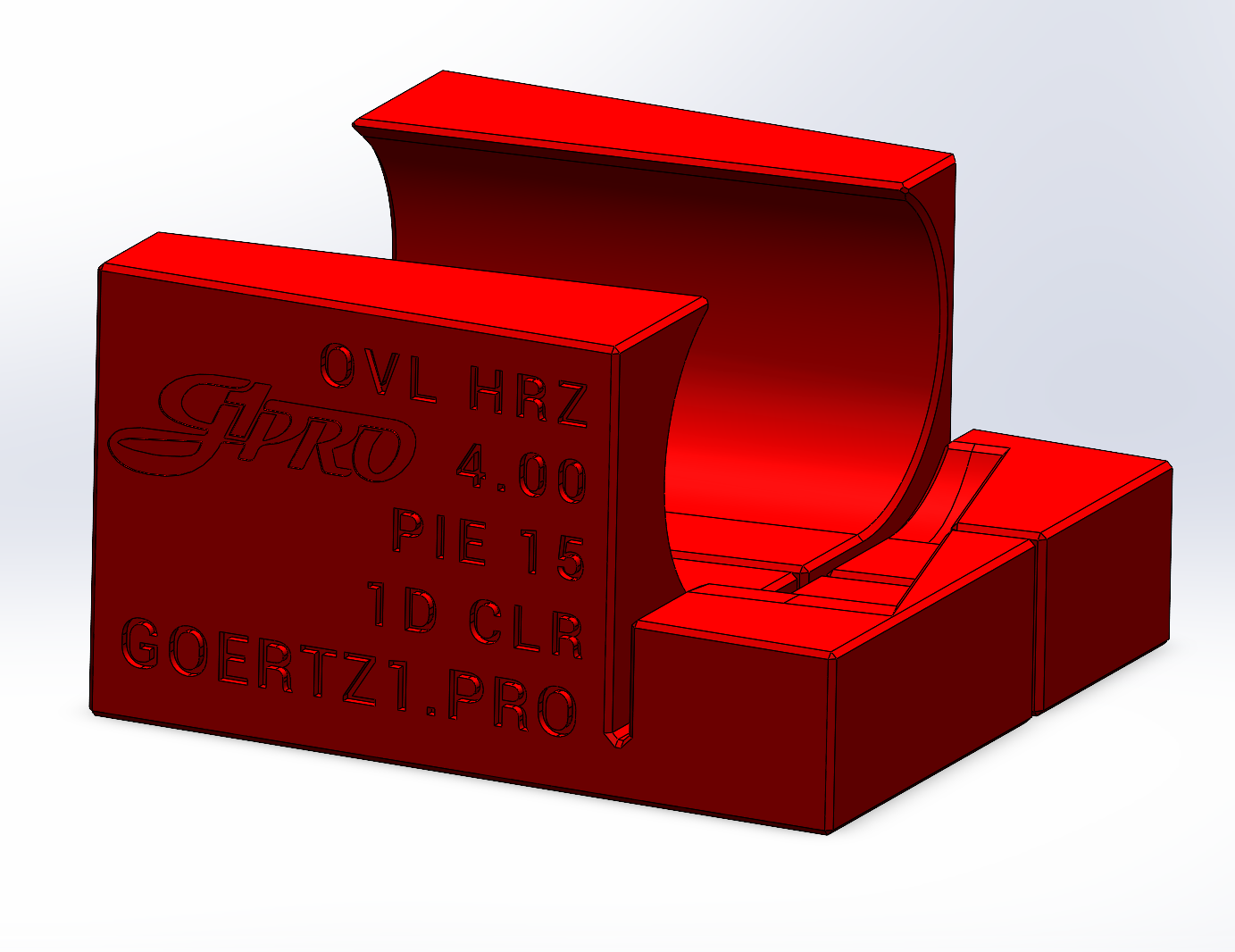 Pie15 Oval Cutting Fixtures 1D CLR - Digital STL Files