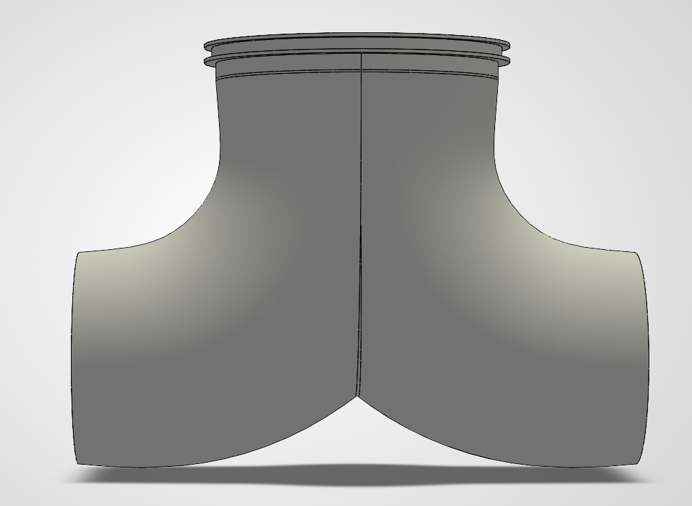 G1P Y90 Reducer – 4in → Dual