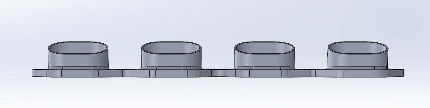 Coyote Intake Manifold Head Flange – 100% Aluminum 3D Printed