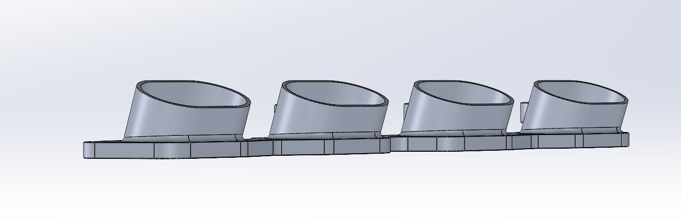 Coyote Intake Manifold Head Flange – 100% Aluminum 3D Printed