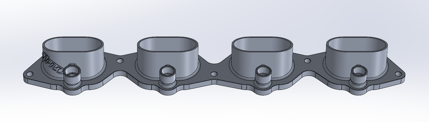 Coyote Intake Manifold Head Flange – 100% Aluminum 3D Printed