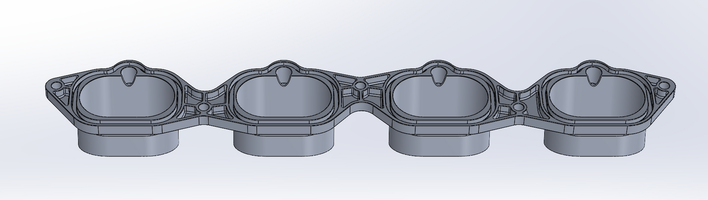 Coyote Intake Manifold Head Flange – 100% Aluminum 3D Printed