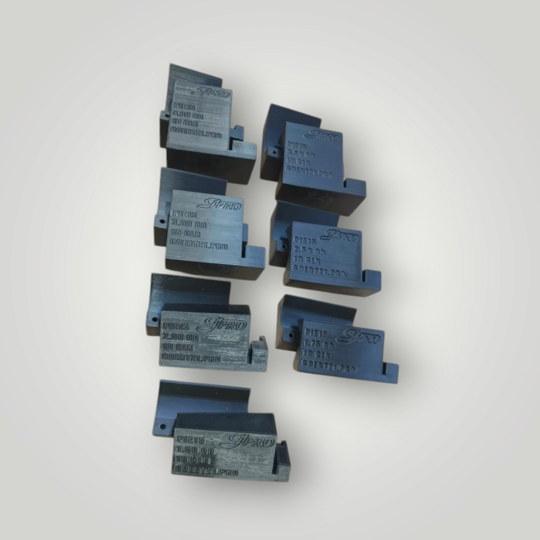 PIE15 Pie Cutting Fixtures 1D CLR - Ready-to-Use Printed Tools